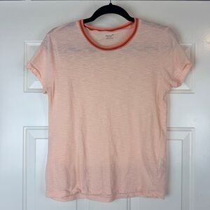 Madewell pink ringer t-shirt sz XS